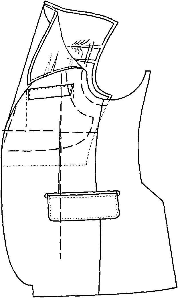 Method for attaching chest pieces on suits for men