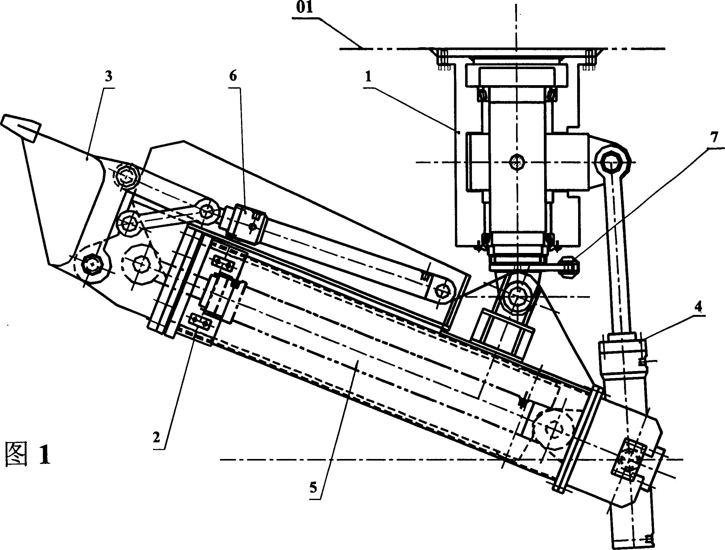 Telescope feed type manipulator in backhoe digging, and application in tunnel shield machine and pipe pushing jack