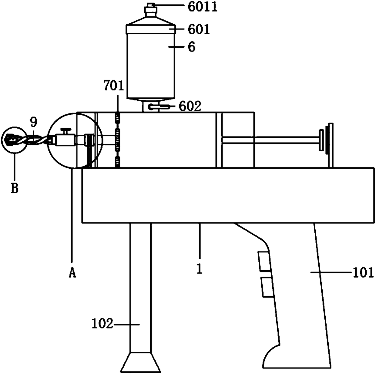 Trunk injector for injecting disease-treating chemical into trunk