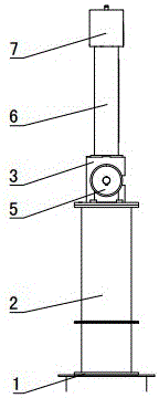 Test system for influence of airflow on spiral wing