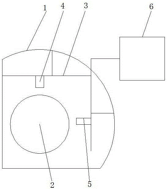 Cloth blockage warning device for dyeing machine