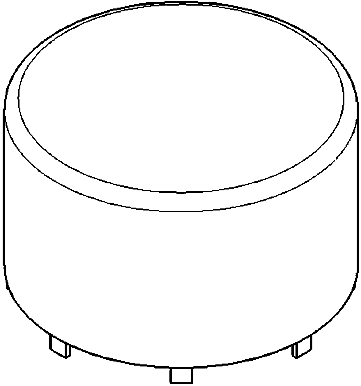 Contactor polarized magnetic circuit structure