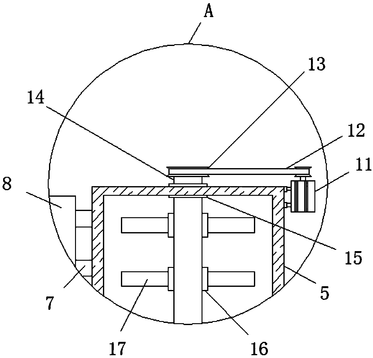 Convenient-to-control acid mist purification tower for atmospheric pollution treatment