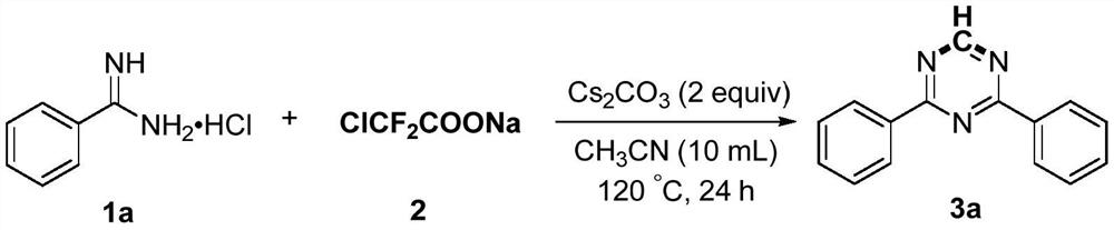 A kind of preparation method of multi-substituted 1,3,5-triazine