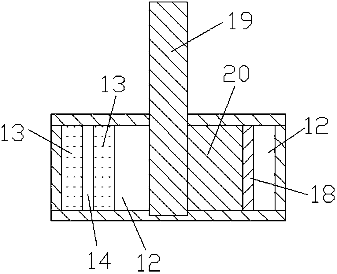 Double through pipe type rotation mechanism