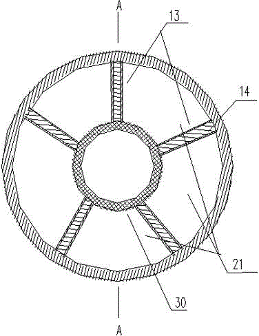 Straight-through type three-cavity silencer