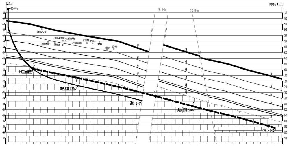 Target layer position tracking method for exploration and treatment of coal mine water disaster area