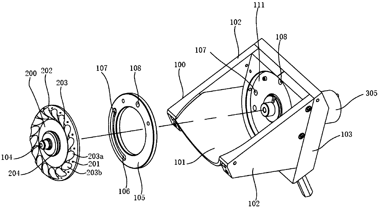 Bar material feeding device with hanging head