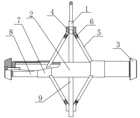 Bamboo-breaking tool with replaceable blade