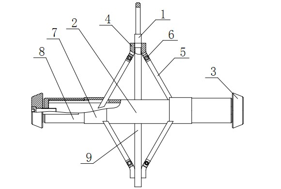 Bamboo-breaking tool with replaceable blade