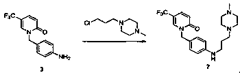 Synthetic method of renal fibrosis resistant medicine 1-(substituted benzyl)-5- trifluoromethyl-2(1H)-pyridone hydrochloride