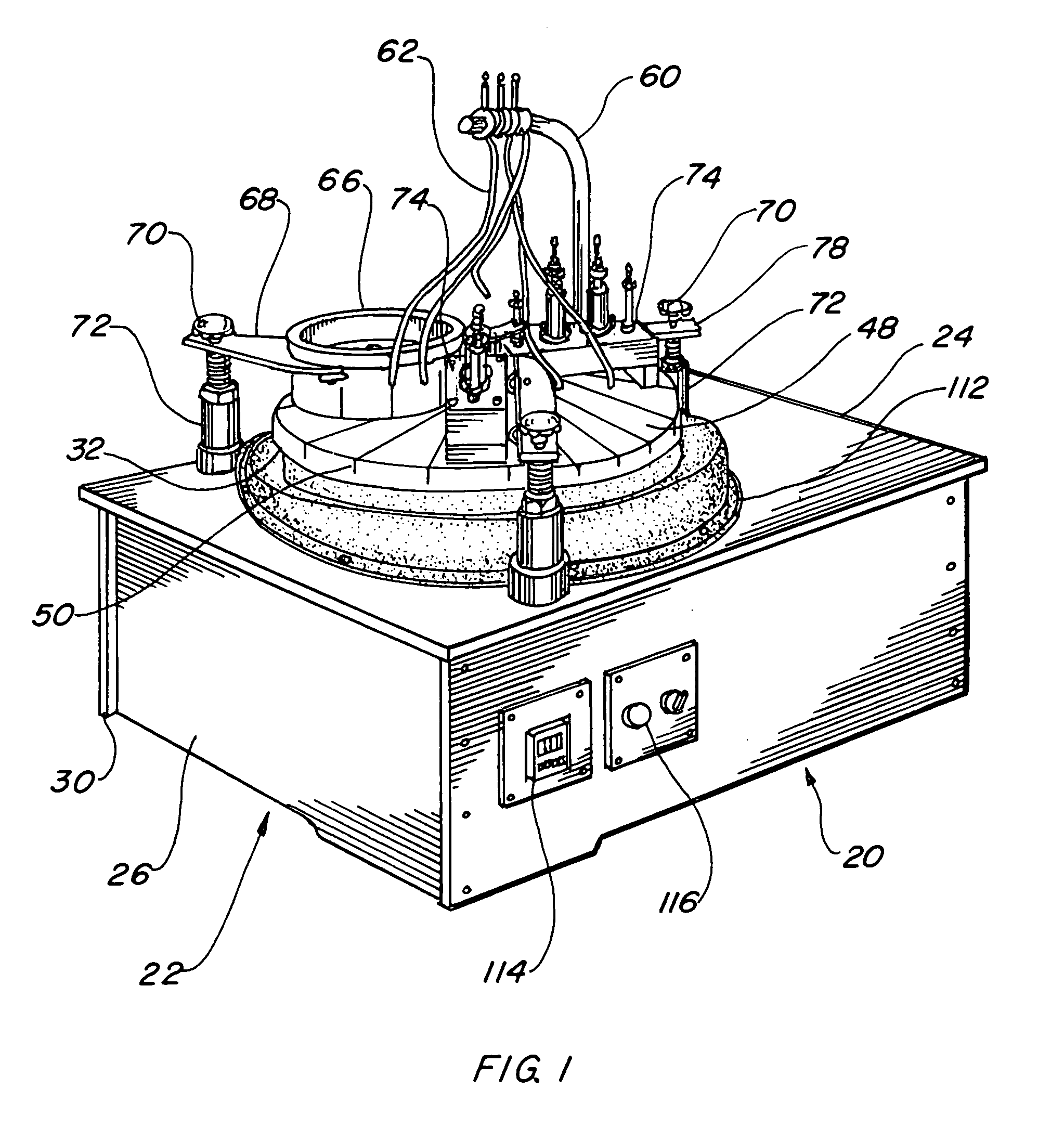 Reciprocal blade lapping machine