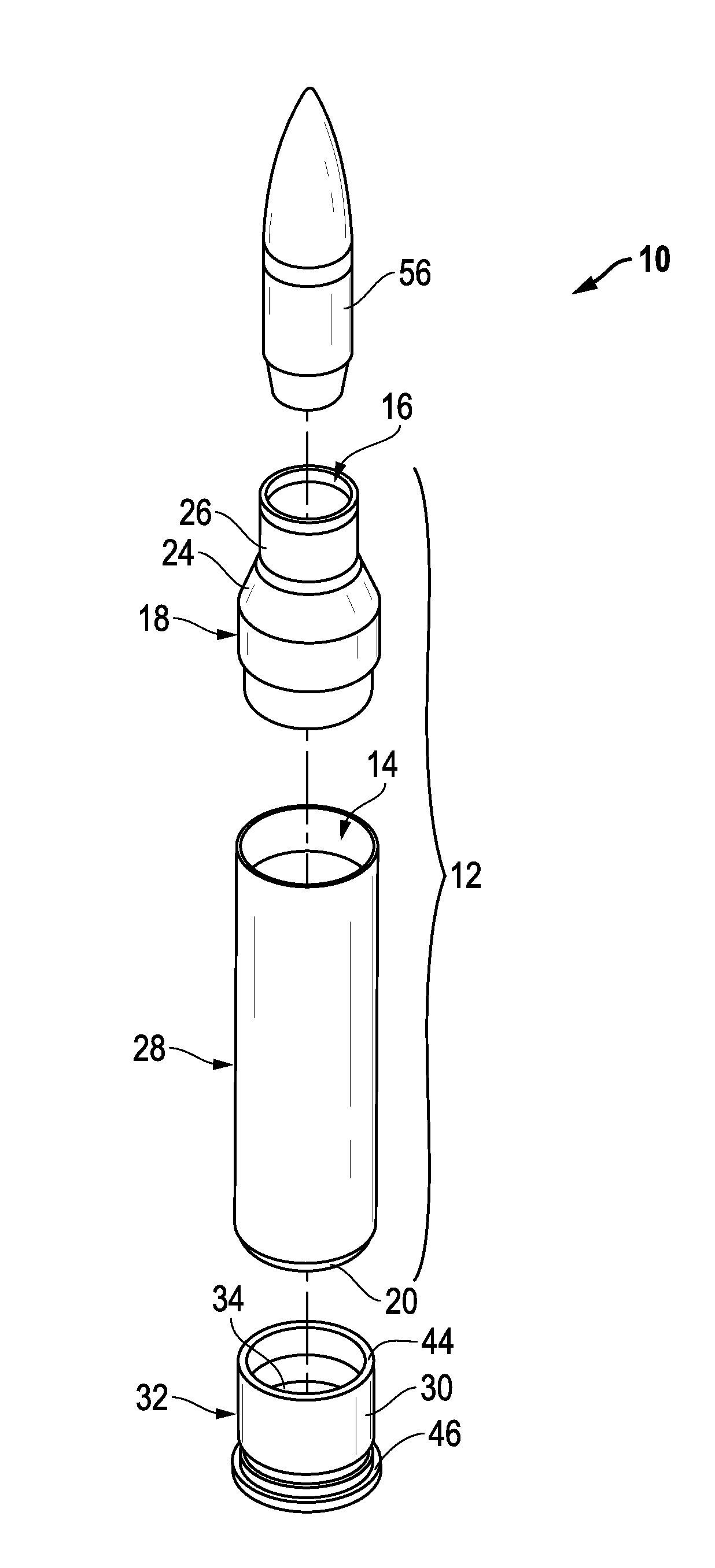 Subsonic polymeric ammunition cartridge