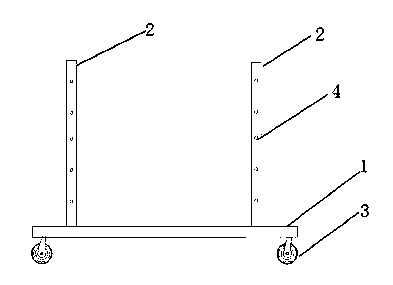 Furniture plate placing rack