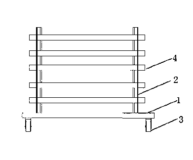 Furniture plate placing rack