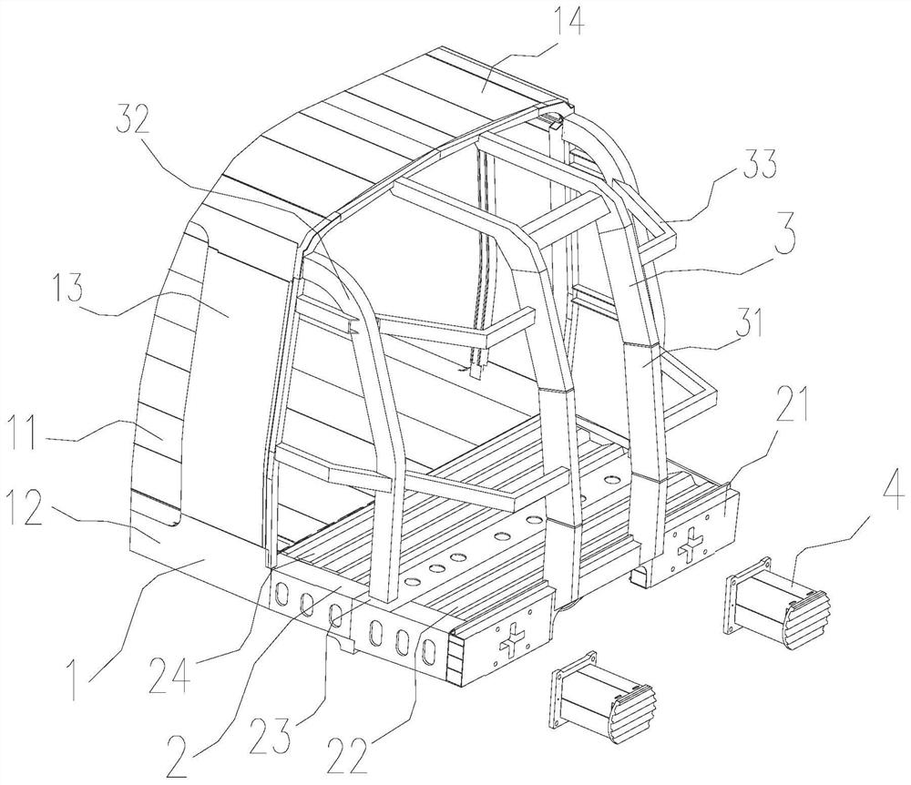 A rail vehicle front end structure