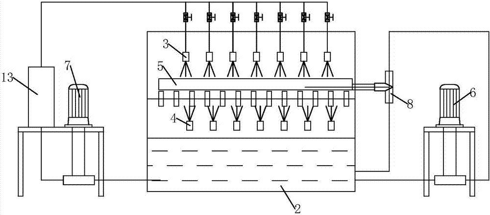 Plate surface machining and liquid guide device