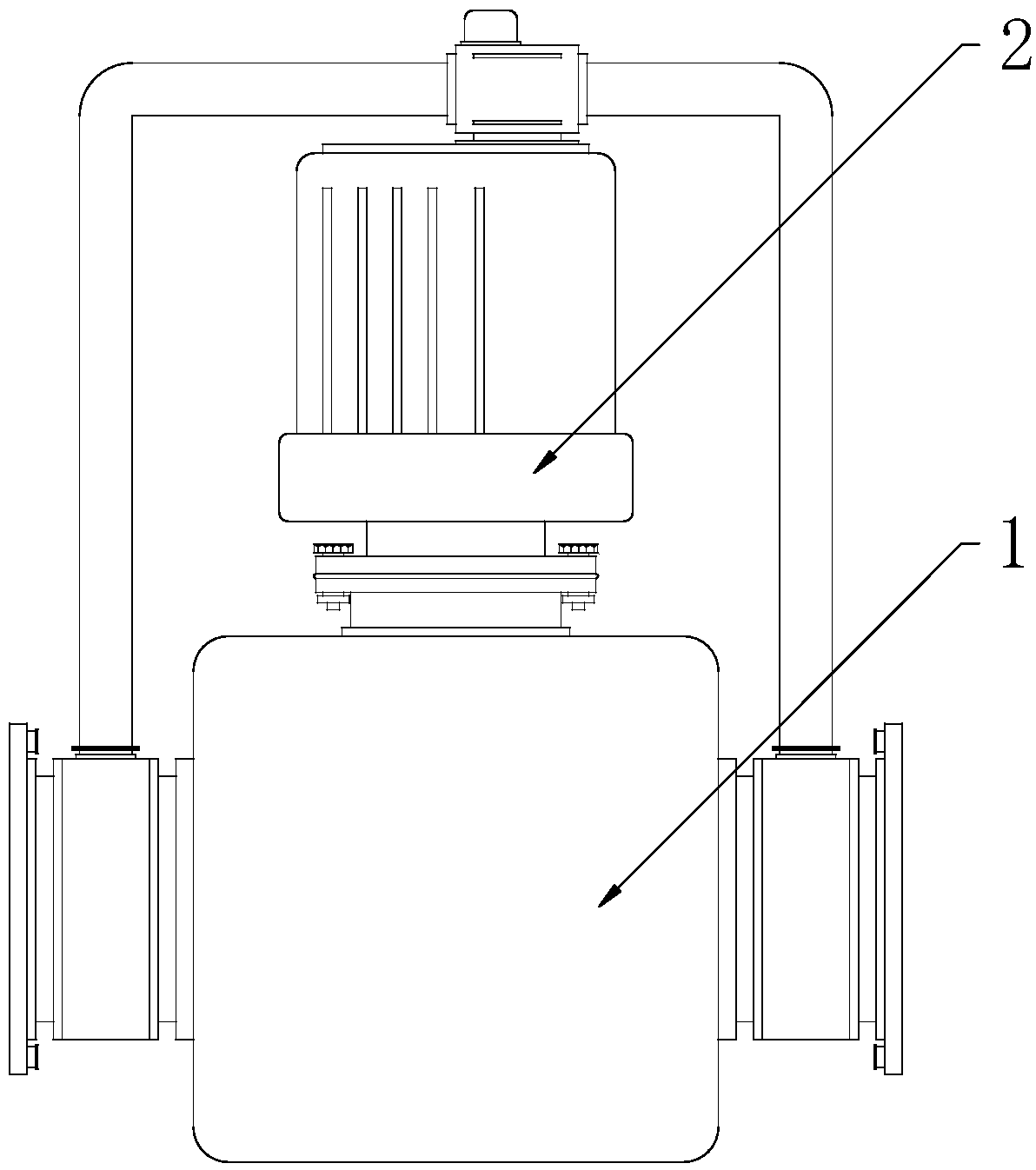 Water pipe valve control device