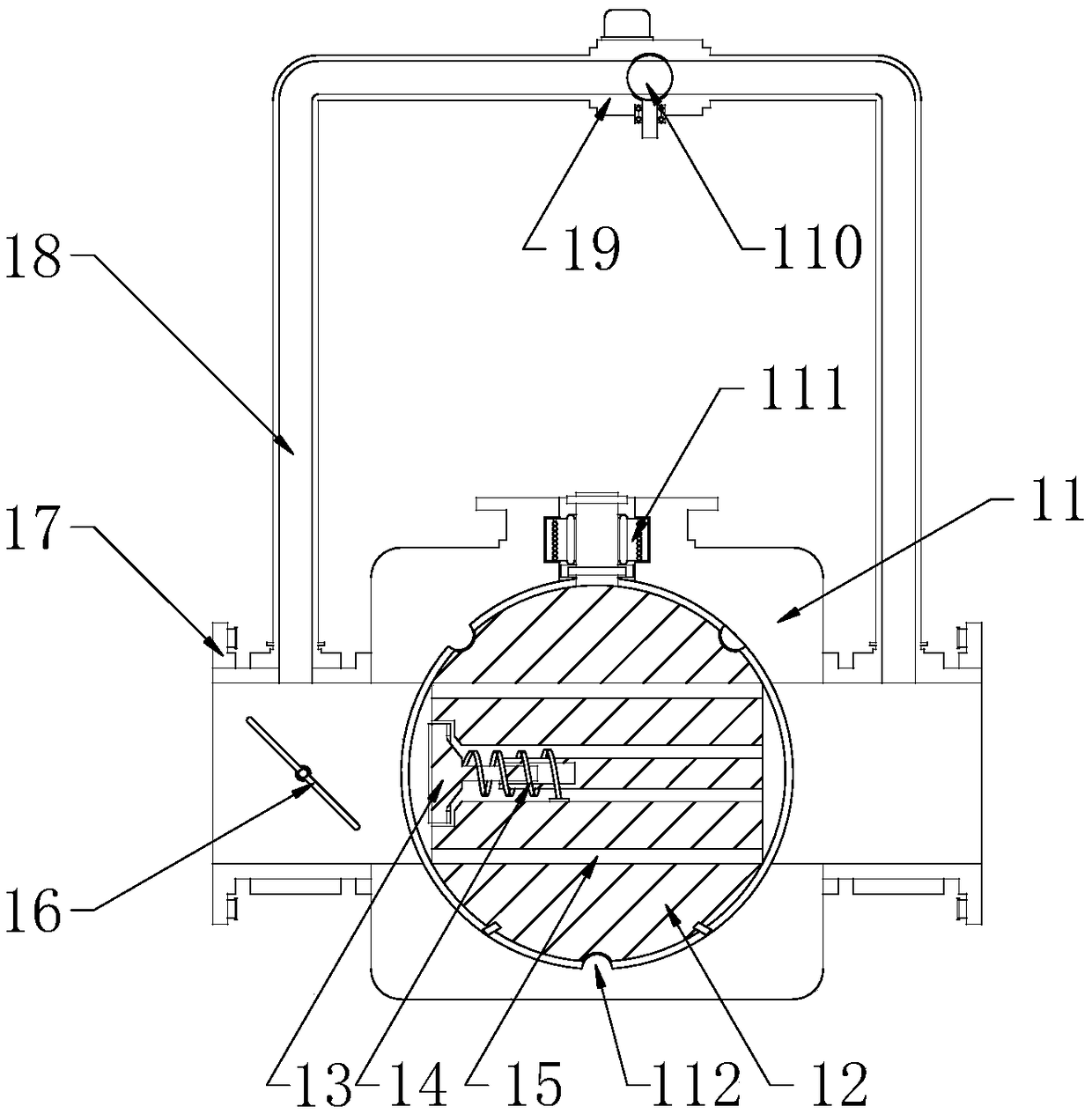 Water pipe valve control device