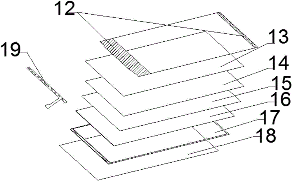 Frameless liquid crystal display module and implementation process thereof