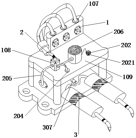 Segmented exhaust device