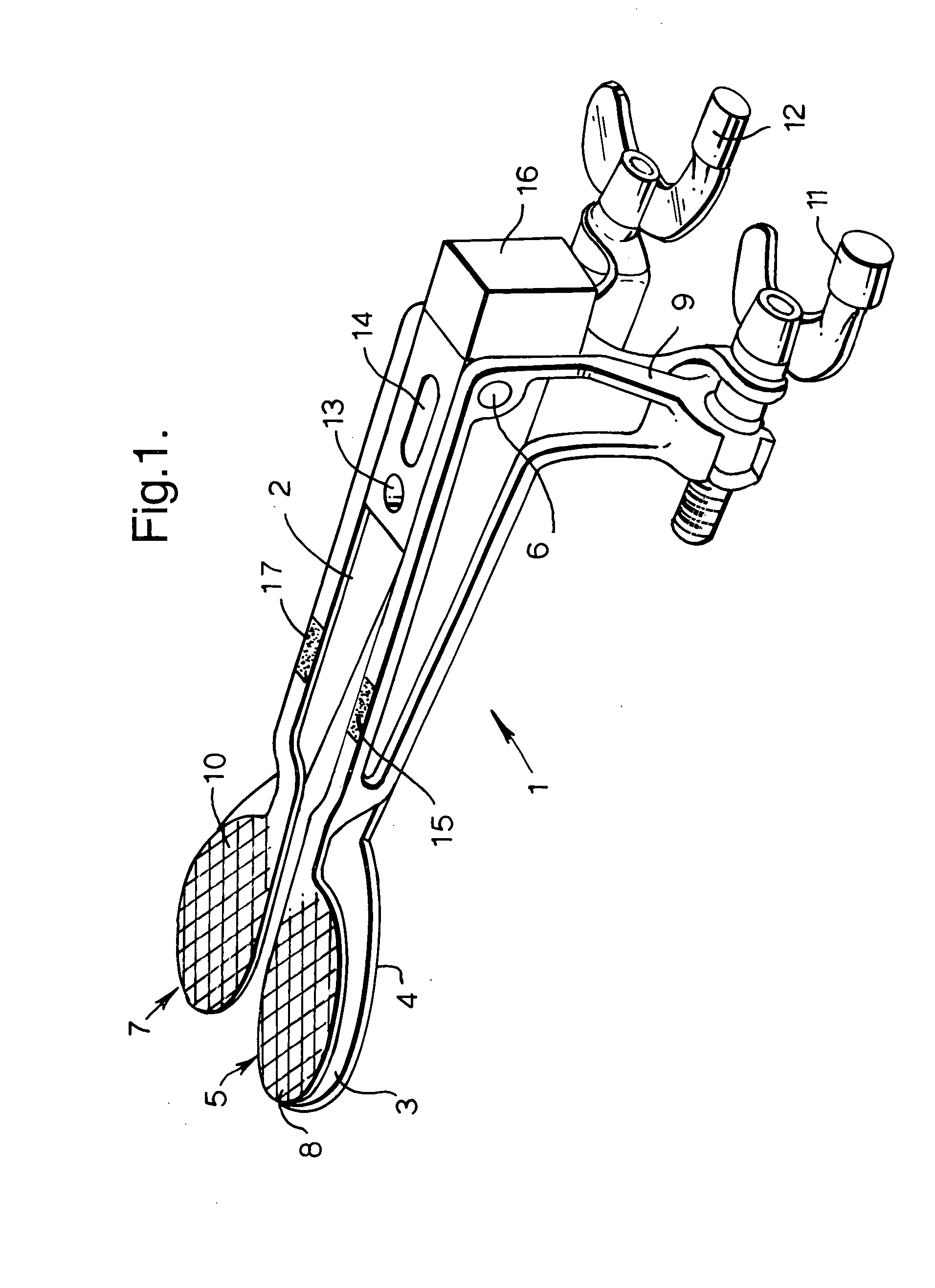 Apparatus, operating means and process