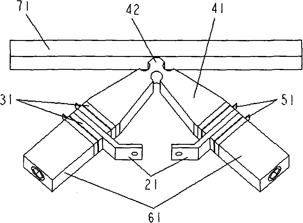 K shaped linear ultrasound motor based on continuous amplitude transforming rod principle