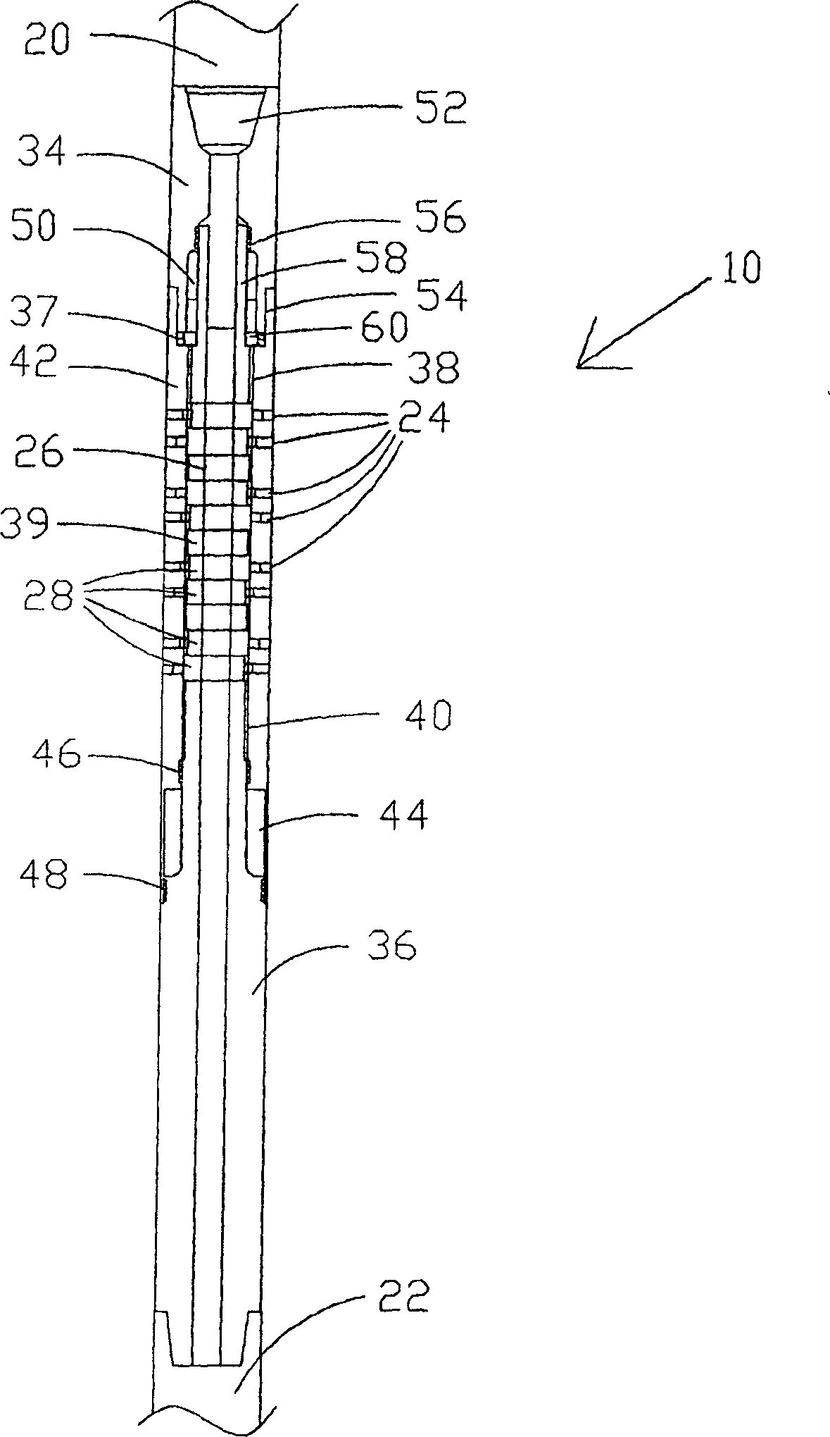 Drilling string torsional energy control assembly and method