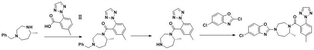 A kind of preparation method of raw material Suvorexan