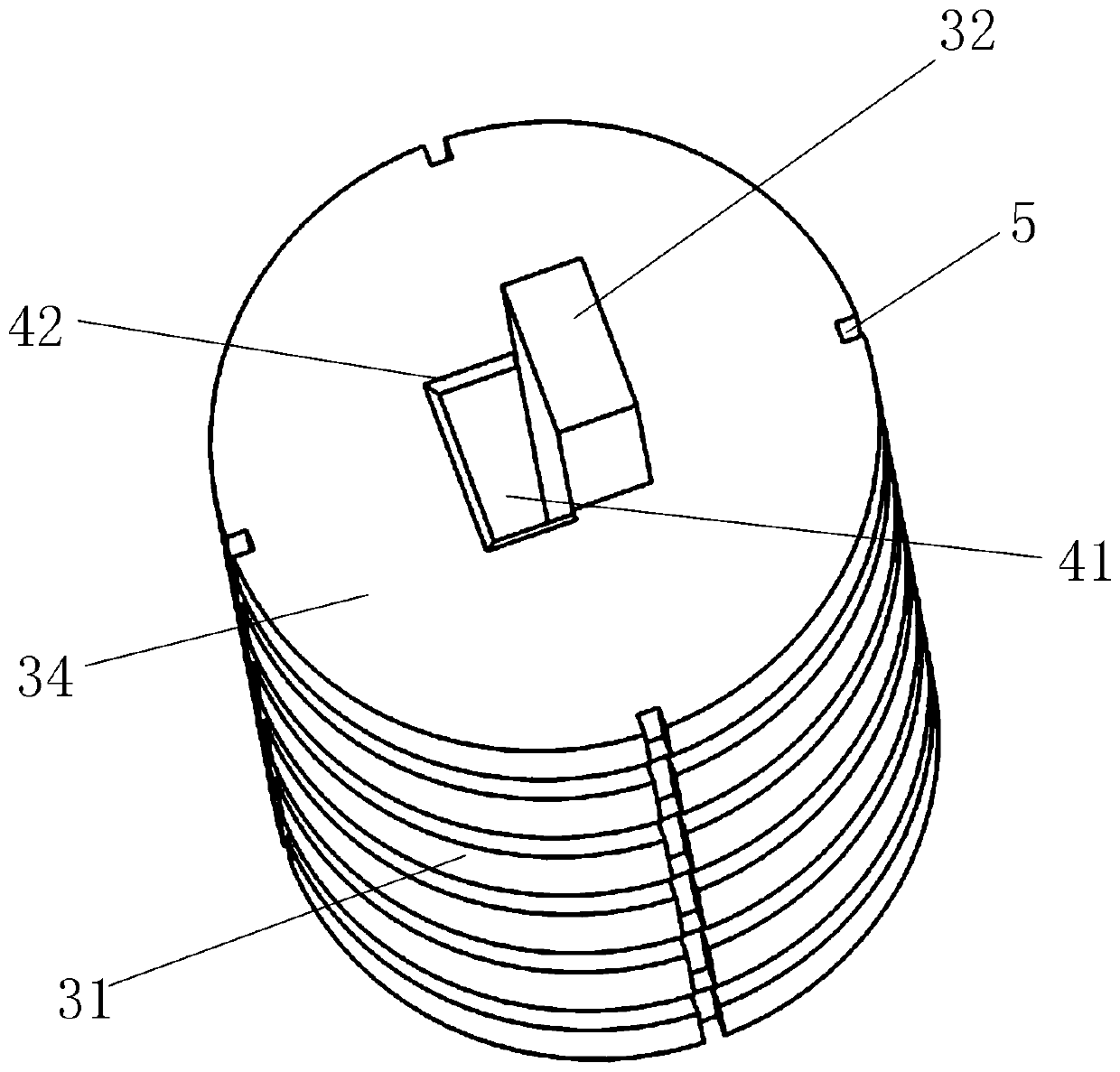 Guiding device of varnished wire