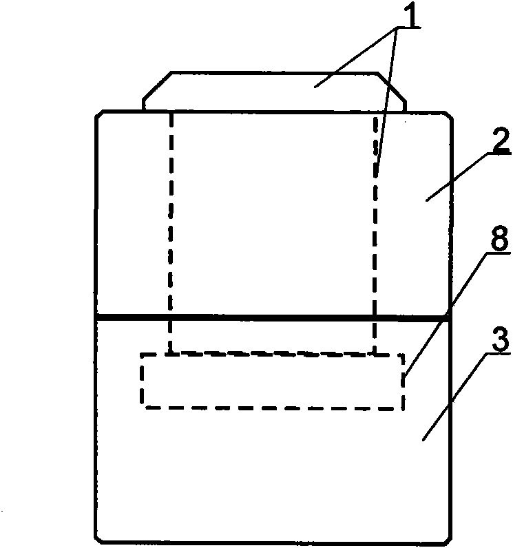 Floating bush used for inspecting mechanical parts