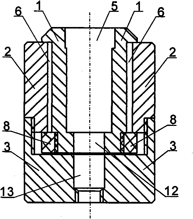 Floating bush used for inspecting mechanical parts