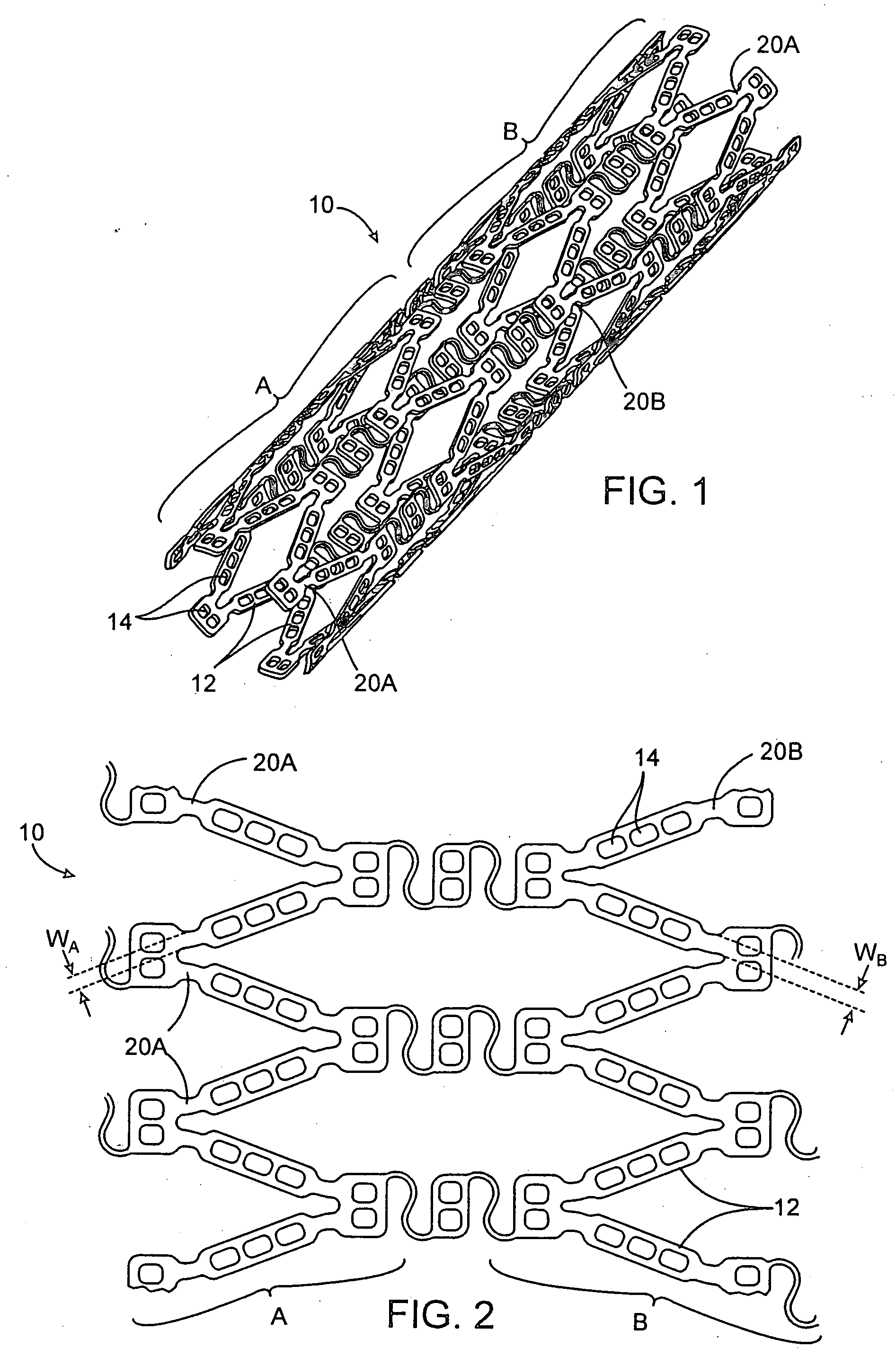 Bifurcation stent with crushable end and method for delivery of a stent to a bifurcation