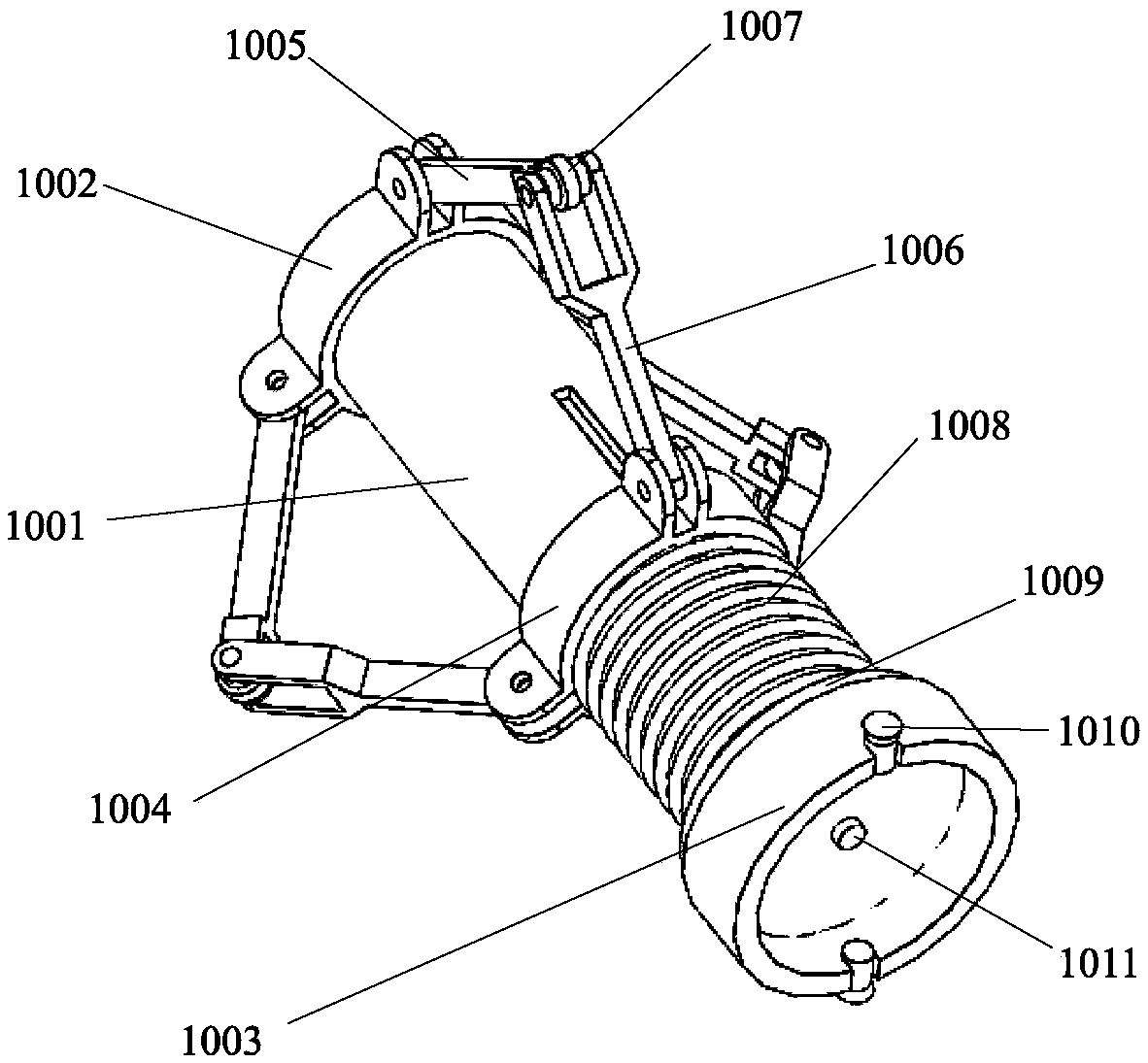 Deep blind hole inner diameter automatic measuring device and measuring method