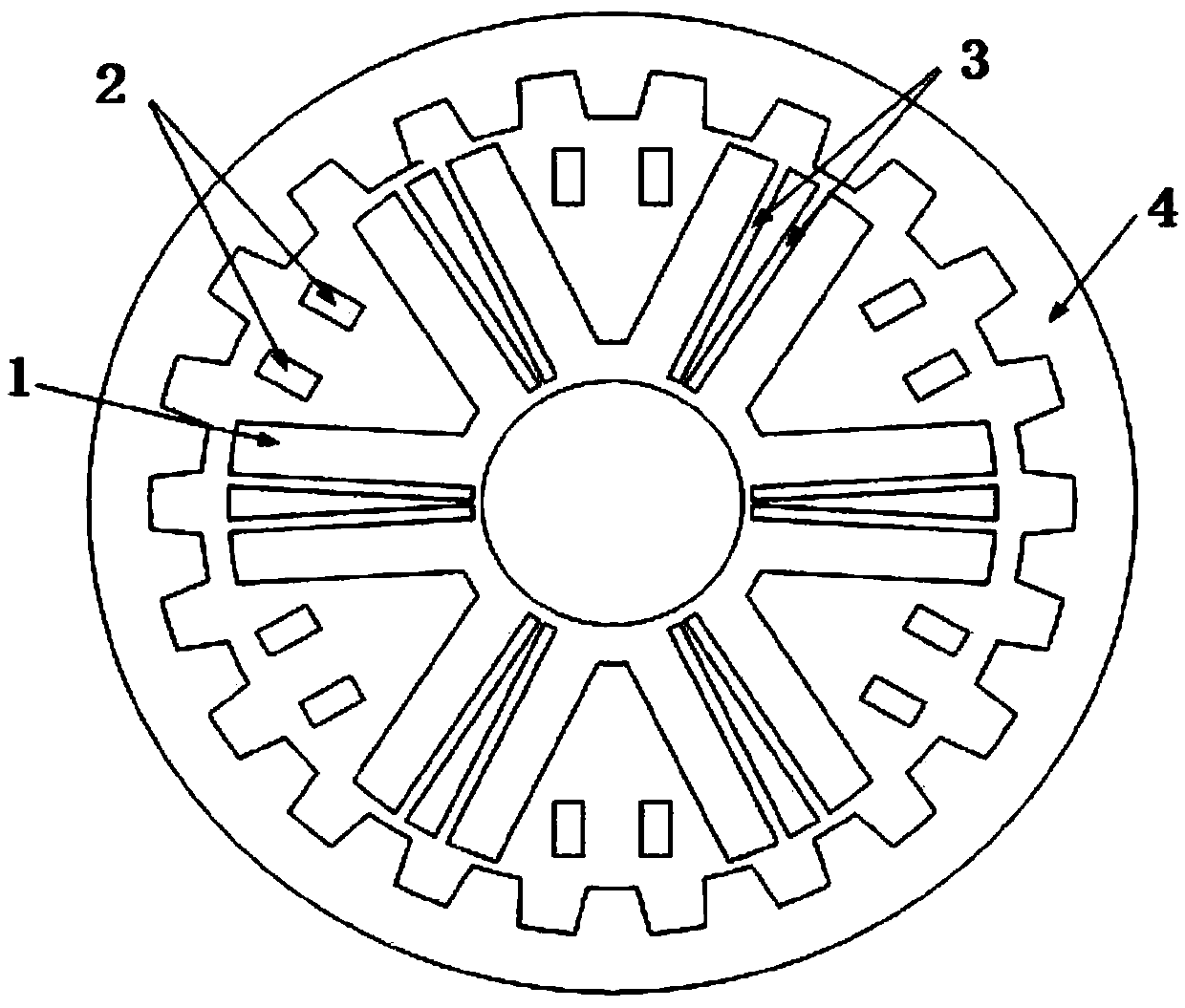 Multi-objective optimization design method of motor based on design variable layering