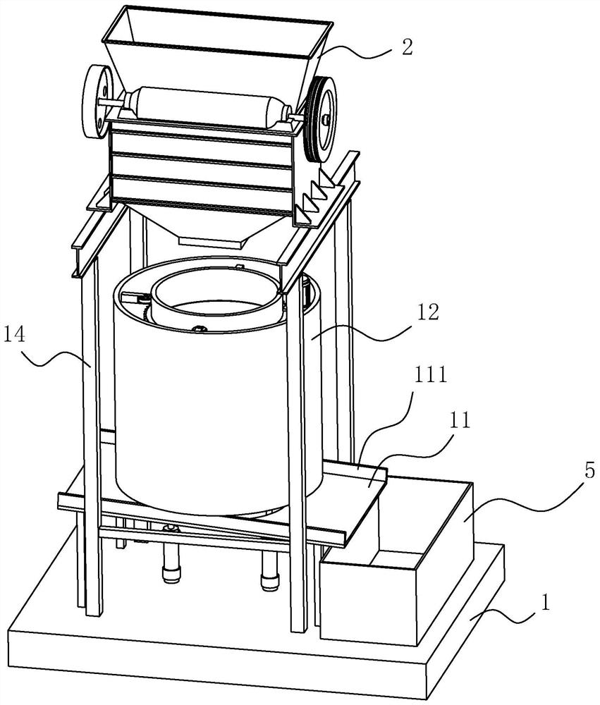 A device for collecting and utilizing landscaping waste