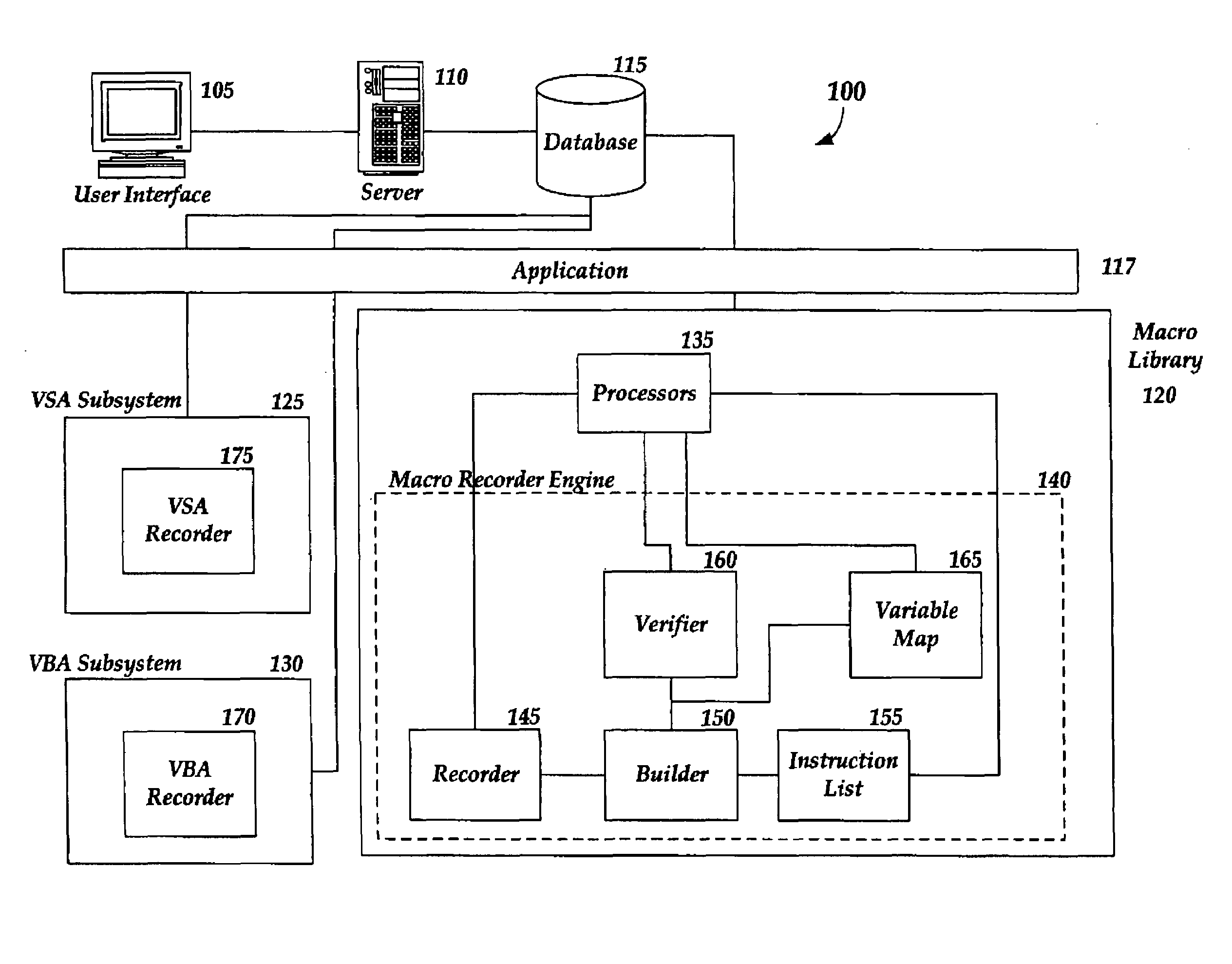 Method and system for recording macros in a language independent syntax