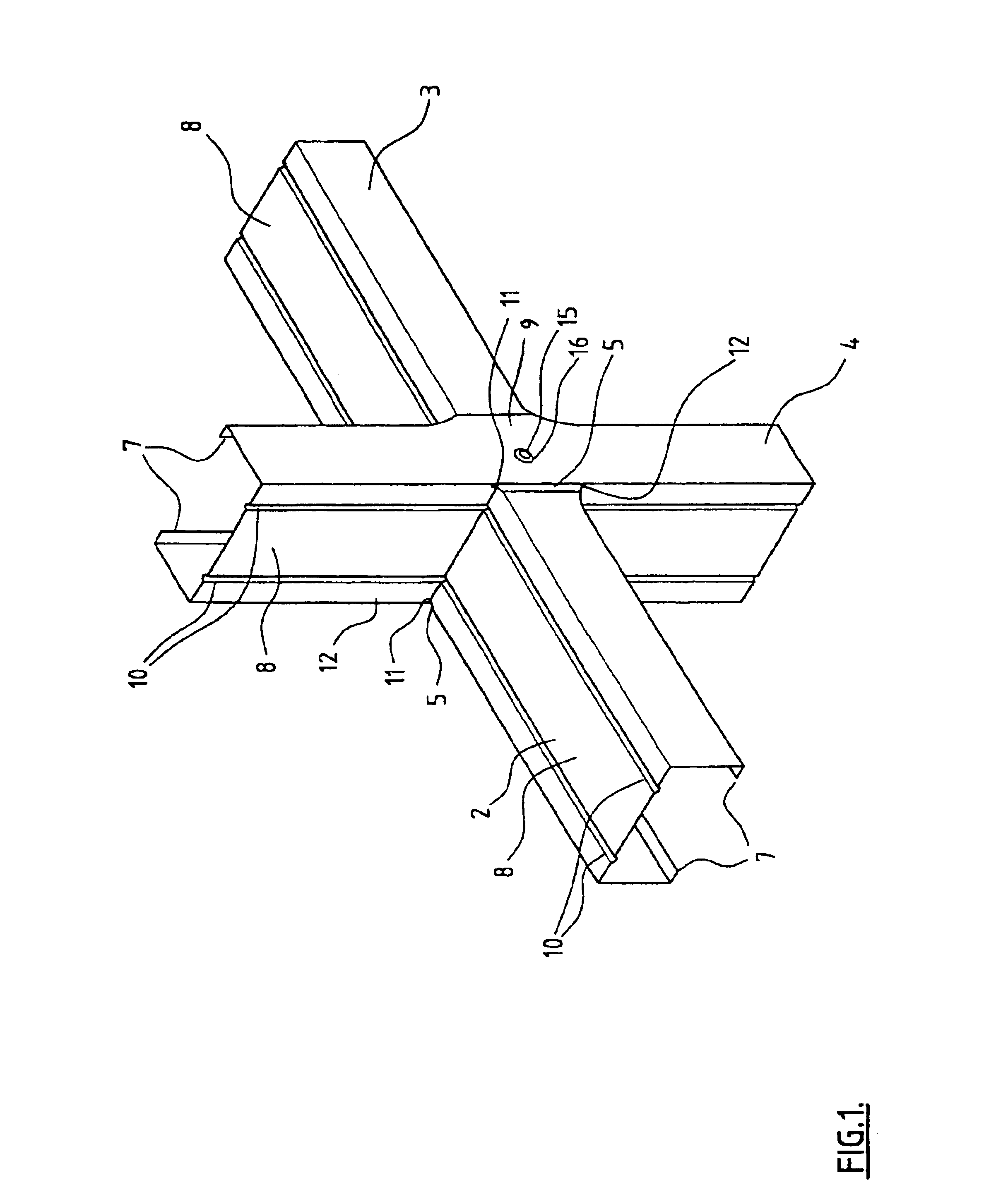 Method of making a frame member into U-section and C-section panel profiles