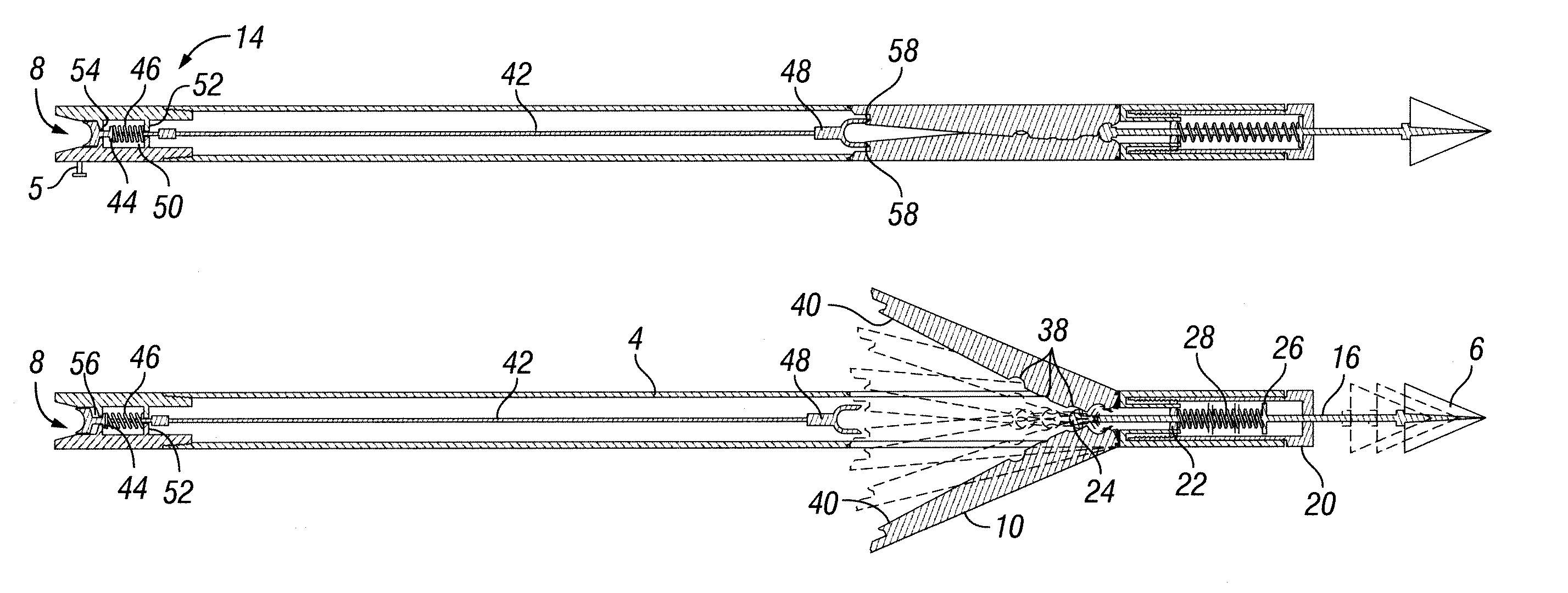 Ballistic arrow