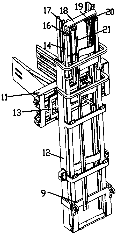 High-lift four-wheel drive agricultural grass grabber