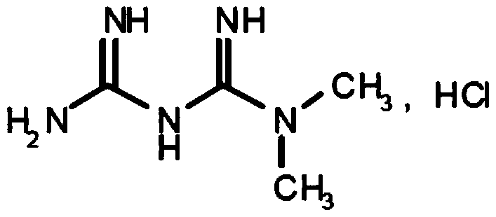 A kind of metformin hydrochloride sustained-release tablet and preparation method thereof