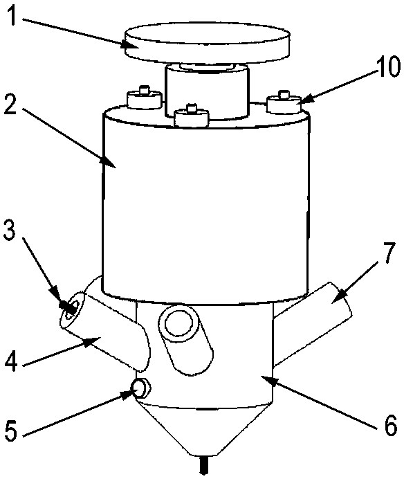 Three-dimensional (3D) printing head for biological composite material