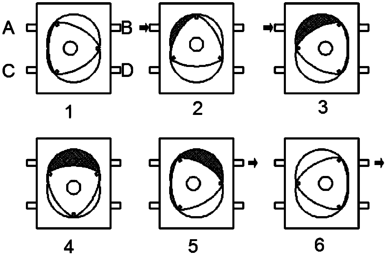 A double-cylinder eccentric rotary pump