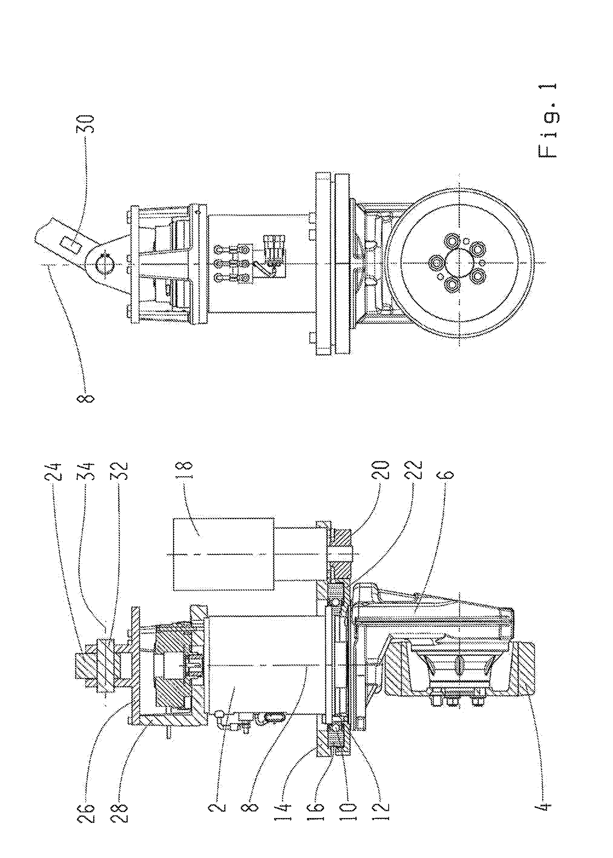 Drive for an Industrial Truck with Steering Support