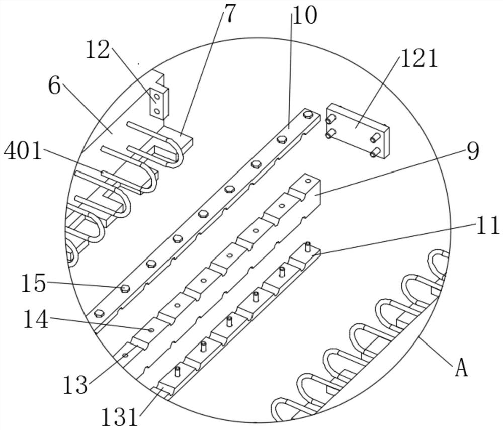 Bolting device between prefabricated decks of prefabricated bridges