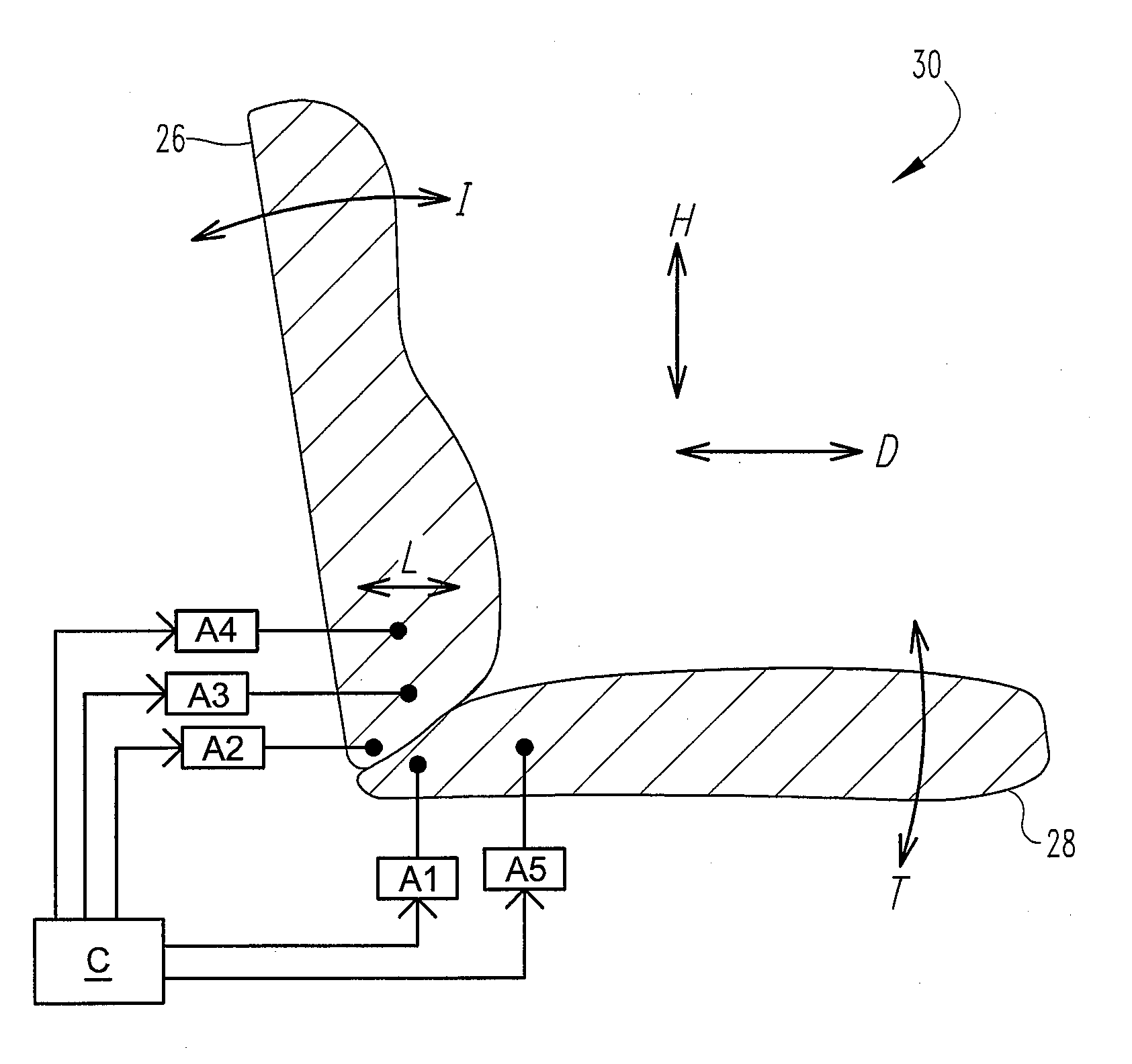 Vehicle seating system and method for reducing fatigue with changing actuator movement