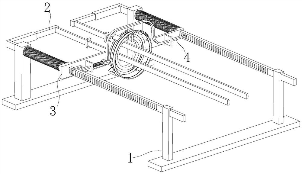 Welding pipeline flaw detection clamping device