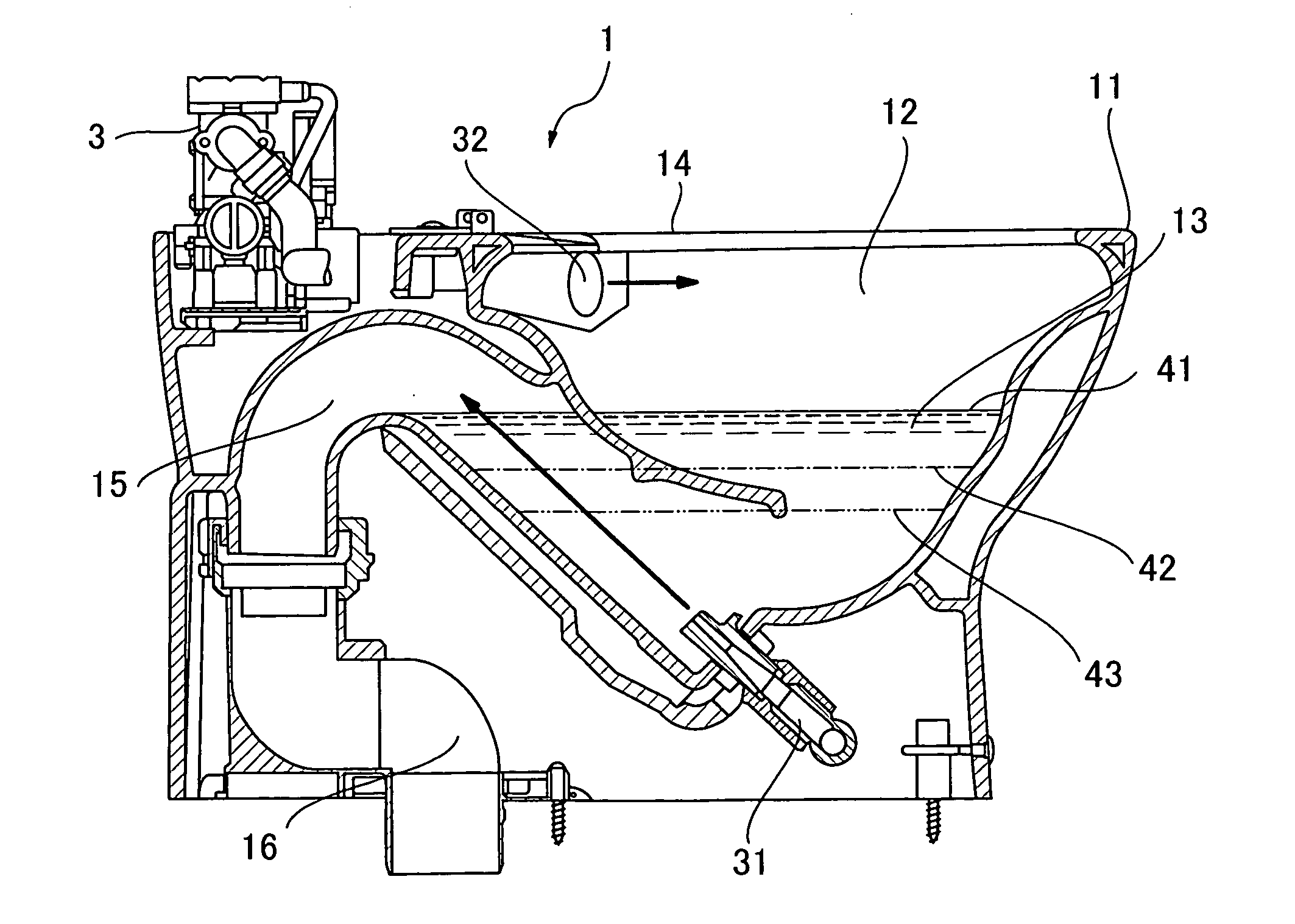 Flush toilet unit