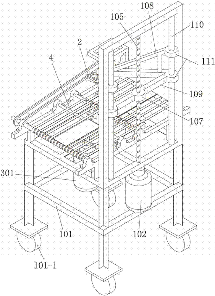 Rotary type banana crown cutting device