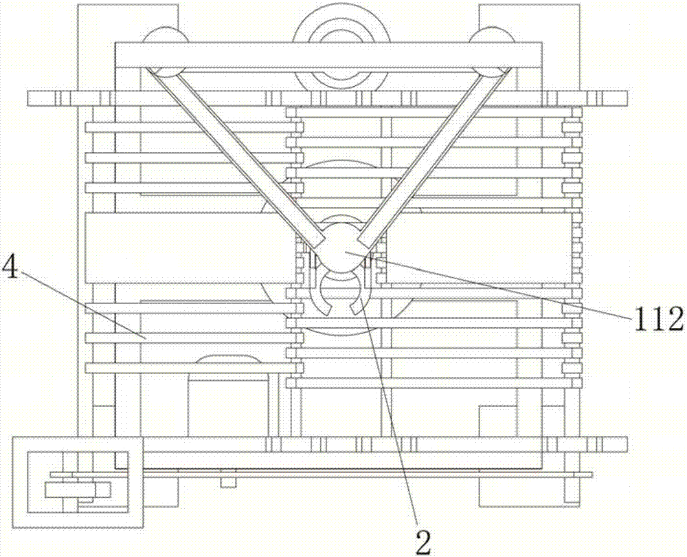 Rotary type banana crown cutting device